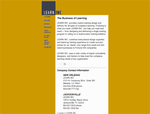 Tablet Screenshot of learn-inc.com